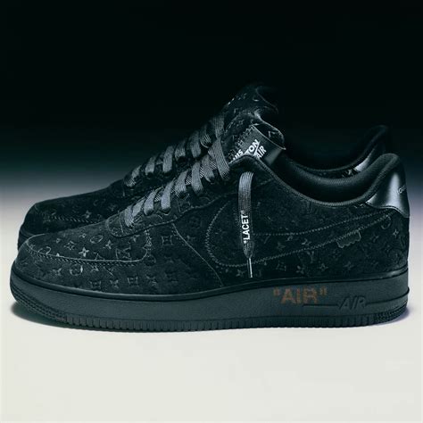 lv air force 1 black and white|louis vuitton air force 1 low.